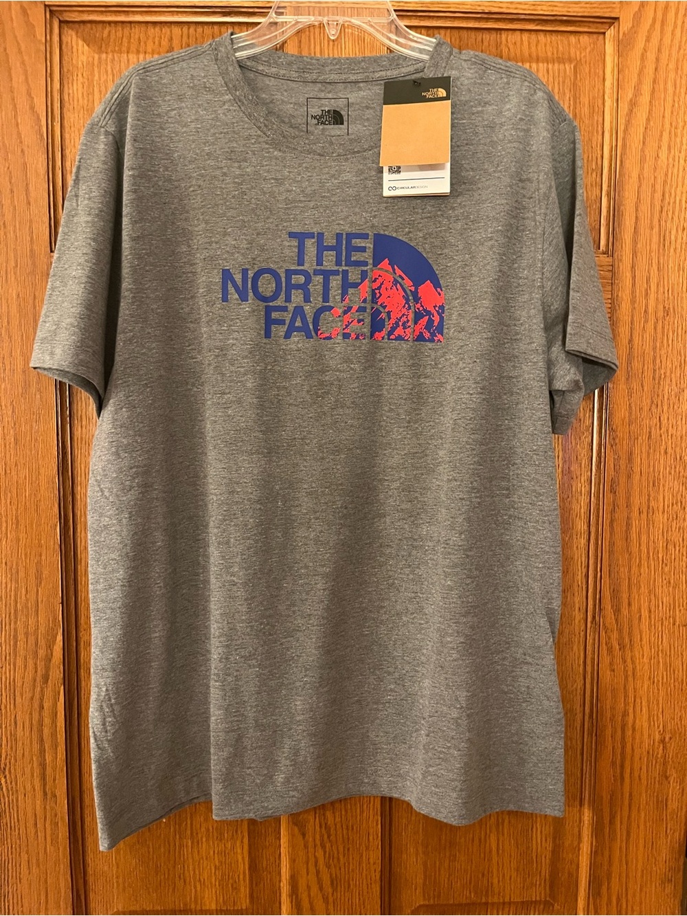 NWT The North Face Men's Memorial Reg SS Graphic Tee Grey Large